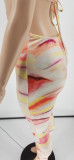 Sexy Printed Backless Halter Jumpsuits WSYF-5838