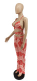 Sexy Printed Strappy Two Piece Pant Sets WSYF-5820
