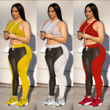Fitness Yoga Tank Top And Pants 2 Piece Suits WMEF-2022