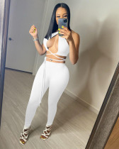 Sexy Strappy Backless Two Piece Pant Sets NIK-236