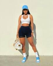 Sexy Tank Top+Lacework Shorts 2 Piece Sets MDF-5234