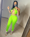 Sexy Strappy Backless Two Piece Pant Sets NIK-236