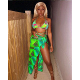 Sexy Printed Bikinis 3 Piece Sets MEM-8350