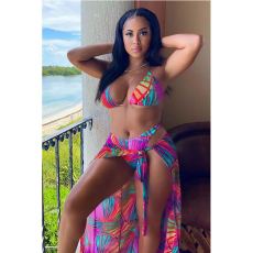 Sexy Printed Bikinis 3 Piece Sets MEM-8350