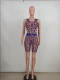 Sexy Mesh Hollow Out Sleeveless Romper YD-8380