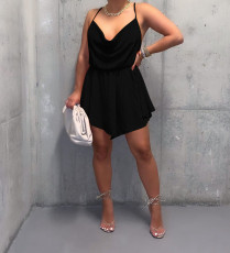 Fashion Solid Color Backless Tie Up Mini Dress WSM-K2016