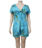 Plus Size Print Fashion Casual Rompers NNWF-N7079 