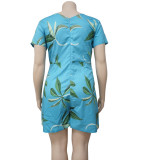 Plus Size Print Fashion Casual Rompers NNWF-N7079 