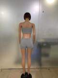 Solid Plush Tube Top And Shorts Fall 2 Piece Sets LUO-3160
