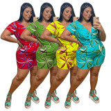 Plus Size Print Fashion Casual Rompers NNWF-N7079 