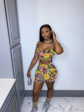 Sexy Printed Cami Top And Shorts 2 Piece Suits WY-6787