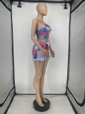 Paisley Print Cami Top And Shorts 2 Piece Sets GLF-8134