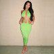 Sexy Backless Hollow Out Long Dress YNSF-1649