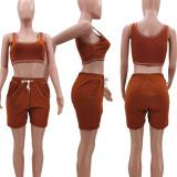 Casual Sports Tank Top Shorts 2 Piece Sets TK-6172