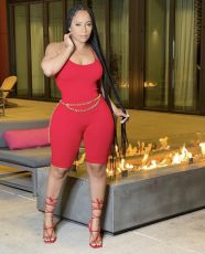 Casual Solid Color Spaghetti Strap Rompers (Without Belt) LSD-9155