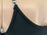 Sexy Off Shoulder Sleeveless Chain Midi Dress WSM-5244