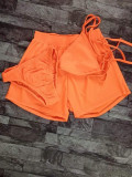 Sexy Solid Swimsuit Bikinis 3 Piece Sets LUO-3166