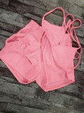 Sexy Solid Swimsuit Bikinis 3 Piece Sets LUO-3166