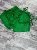 Sexy Solid Swimsuit Bikinis 3 Piece Sets LUO-3166