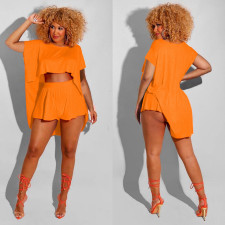 Casual Loose Batwing Sleeve Two Piece Shorts Set MAE-2092