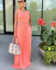 Solid Sleeveless High Waist Maxi Dress SFY-MM004