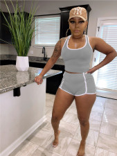 Casual Sports Tank Top And Shorts 2 Piece Sets WY-6781