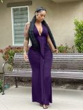 Sexy Sleeveless V Neck Ruched Long Evening Dress OMY-0029