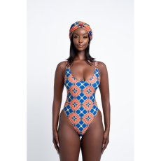 Sexy Printed Bodysuit Swimwear+Long Cloak 2 Piece Sets OLYF-6063