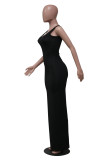 Solid Color Simple Fashion Sleeveless Long Dress YS-8810