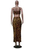 Printed Sexy Slim Sleeveless Spaghetti Strap Long Dress YS-8813