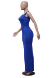 Solid Color Simple Fashion Sleeveless Long Dress YS-8810