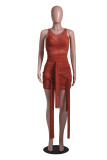 Sexy Sleeveless Mesh See Through Bandage Club Dress YS-8801