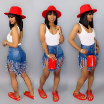 Plus Size Sexy Tassel Straight Shorts SH-3553
