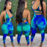 Sexy Tie-Up Print Bra And Pants Sets SH-390150