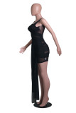 Sexy Sleeveless Mesh See Through Bandage Club Dress YS-8801
