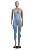 Fashion Sexy Backless Deep V Halter Jumpsuit YS-8570