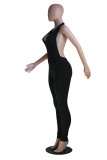 Fashion Sexy Backless Deep V Halter Jumpsuit YS-8570