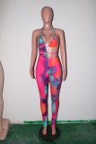 Sexy Tie-Up Print Bra And Pants Sets SH-390150