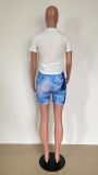 Casual Drawstring T Shirt And Shorts 2 Piece Sets HMS-5477