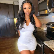 Solid Color Sexy Slim Mini Dress ME-Y862