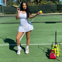Casual Sports Solid Color Culottes Dress ME-Y876