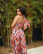 Fashion Sexy Print Wrapped Chest And Pants Two Piece Sets LSL-6150