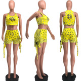 Paisley Print Tank Top And Shorts 2 Piece Sets BLX-8216