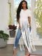Casual Solid Tassel Short Sleeve O Neck T Shirt OLYF-6064