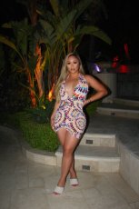 Sexy Printed Deep V Backless Mini Dress SXF-62109
