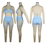 Sexy Rhinestone Party Two Piece Set TE-3694-2