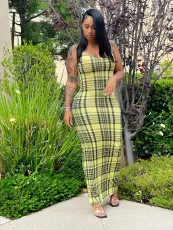 Fashion Sexy Print Slim Long Dress WY-6824