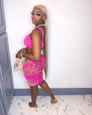 Sexy Tank Top+Printed Shorts Two Piece Suits NM-8372