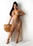 Sexy Knitted Tassel Beachwear 2 Piece Sets TR-1165