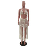 Sexy Knitted Tassel Beachwear 2 Piece Sets TR-1165